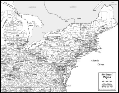 MAPS TO PRINT Northeast US